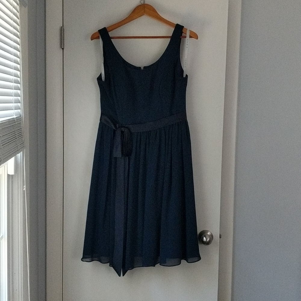 Navy blue bridesmaid dress
